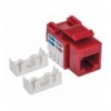 Frutto Keystone RJ45 Cat.6 UTP non schermato Rosso