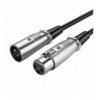 Cavo prolunga XLR Cannon 2 mt. col. Nero ICOC XLR-02