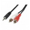 Cavo Stereo Jack 3, 5 mm a 2 x RCA maschio 3 mt