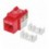Frutto Keystone RJ45 Cat.5E UTP IDC 90° Rosso