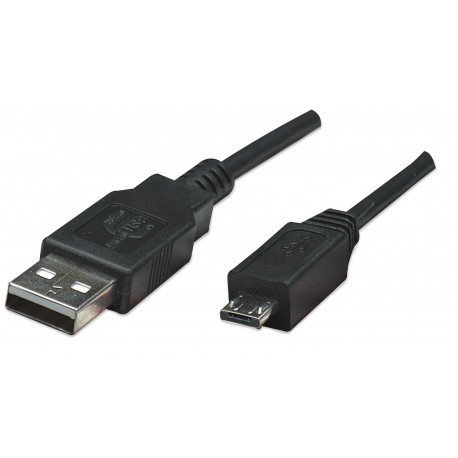 Cavo USB 2.0 A maschio/Micro A maschio 1.8 m Nero ICOC MUSB-B-018