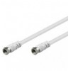 Cavo Antenna Satellite F/F 20 mt bianco