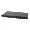 Cassetto Rack 19'' Fibra Ottica 12 porte SC Duplex Nero I-CASE FO-12SCD