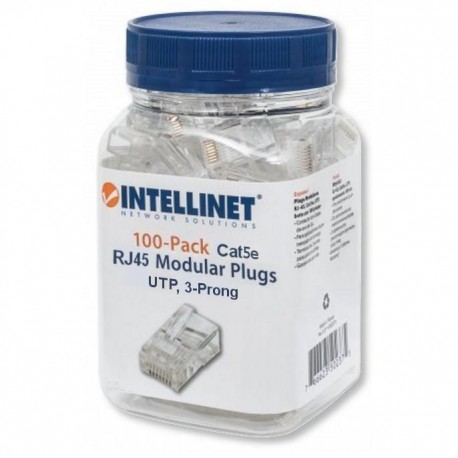 Confezione 100 Plug RJ45 UTP per Cavo Rigido Cat.5E IWP-JAR-C5R