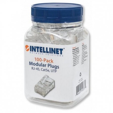 Confezione 100 Plug RJ45 UTP per Cavo Flessibile Cat.5E IWP-JAR-C5F