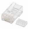 Confezione 100 Plug RJ45 UTP per Cavo Rigido Cat.6