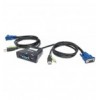 Mini KVM Switch 2 Porte USB con Audio IDATA KVM-522U
