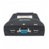 Mini KVM Switch 2 Porte USB con Audio