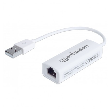 Adattatore USB 2.0 con porta Ethernet LAN 100Mbps IDATA ADAP-USB2