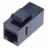 Accoppiatore RJ45 F/F UTP Cat6 Keystone Nero