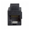 Accoppiatore RJ45 F/F UTP Cat6 Keystone Nero