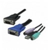 KVM Switch 8 porte combo USB + PS/2, OSD