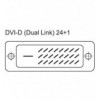 Cavo DVI digitale Dual Link (DVI-D) con ferrite 2m