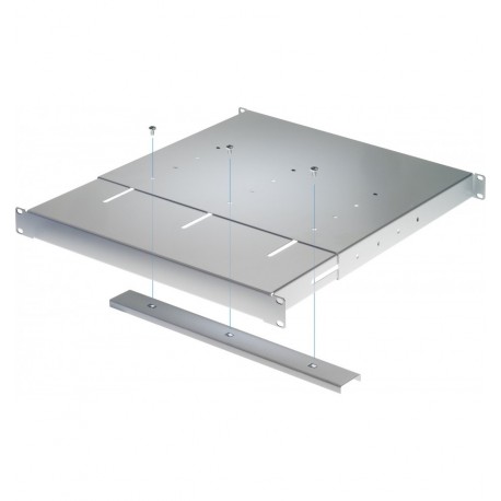 Mensola estensibile per Rack 19'' 1U Grigio 4 punti I-CASE TRAY-12