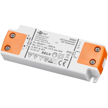 Alimentatore Led da 20W per Led (0.5W-20W) I-HLED-TR20W