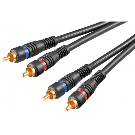 Cavo Audio 2RCA M/M 1.5mt Alta qualità ICOC 2RCA-MM-015