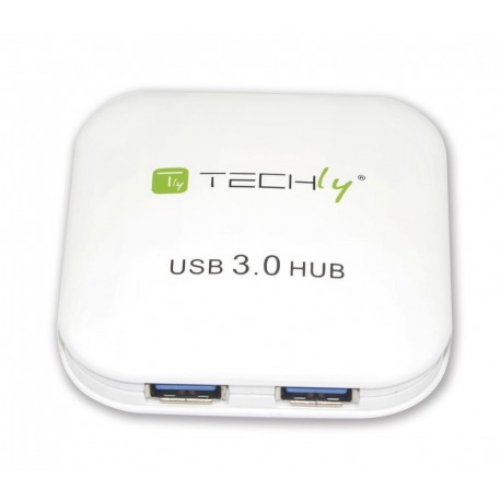 Hub USB 3.0 Super Speed 4 Porte Bianco IUSB3-HUB4-WH