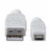 Cavo USB 2.0 A maschio/Micro B maschio 0,6m Bianco