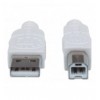 Cavo USB 2.0 A maschio/B maschio 5m Bianco