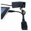 Cavo USB A F 2.0 OTG Micro USB M con Alimentazione USB, 30cm Nero