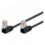Cavo di rete Patch Angolato 90° CCA Cat. 5e Nero UTP 2 m