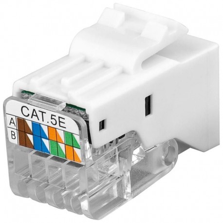 Frutto Keystone Toolless RJ45 Cat5e UTP Snap-In Bianco IWP-MD C5E/TLU