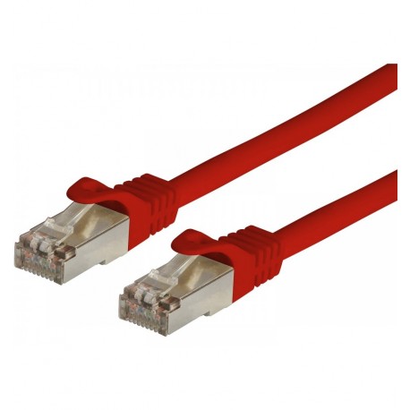 Cavo di rete Patch in CCA Schermato Cat. 6 Rosso F/UTP 1 m Bulk ICOC CCA6F-010-RE