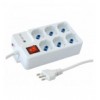 Multipresa 6 Posti Italiana Bipasso / Schuko Angolata IUPS-PCP-44A