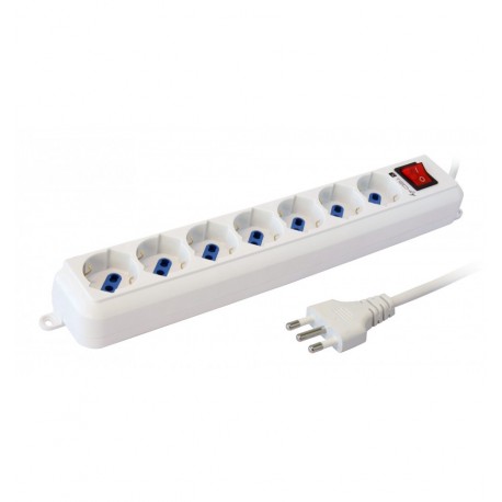 Multipresa 7 Posti Italiana Bipasso / Schuko