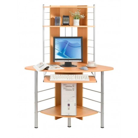 Scrivania per Computer Angolare, Faggio