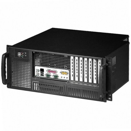 Chassis Industriale Rack 19''/Desktop 4U Ultra Compatto Nero I-CASE MP-P4HX-BLK6