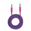 Cavo Audio con Guaina Intrecciata 1m Viola/Fucsia con Blister