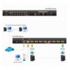 Switch KVM USB-PS2 VGA Over IP 8 Porte con porta USB, CS1708I