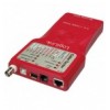 Tester di Rete per Cavi Firewire RJ45 Cat. 5 e 6, ISDN, USB e BNC