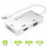 Adattatore 3 in 1 Mini DisplayPort 1.2 (Thunderbolt) a HDMI/DVI/VGA