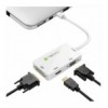 Adattatore 3 in 1 Mini DisplayPort 1.2 (Thunderbolt) a HDMI/DVI/VGA