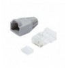 Plug Cat.6 RJ45 e Copriconnettore per Cavo Non Schermato 100pz Grigio IWP-CAT6U-GY