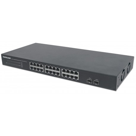 Switch Gigabit Ethernet 24 Porte + 2 Porte SFP I-SWHUB 24GP2