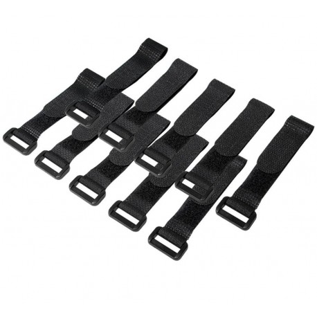 Fascette Fermacavo Nero in Velcro Set da 10 pz ISWT-VEL10-BK