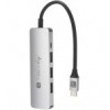 Hub USB-C™ SuperSpeed 4 Porte USB3.0 con PD, Alluminio