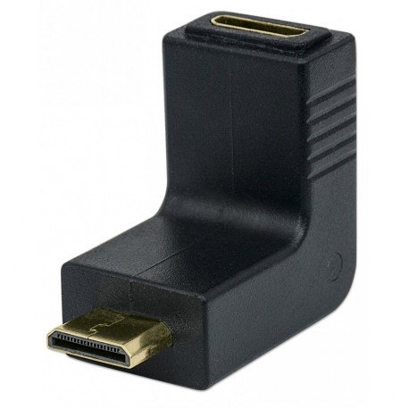 Adattatore HDMI Mini C Femmina a Mini C Maschio Angolato Nero IADAP HDMIMC-MF90