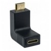 Adattatore HDMI Mini C Femmina a Mini C Maschio Angolato Nero