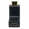 Adattatore HDMI Mini C Femmina a Mini C Maschio Angolato Nero