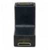 Adattatore HDMI Mini C Femmina a Mini C Maschio Angolato Nero
