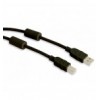 Cavo USB 2.0 A M / B M 1.8m con Ferrite Doppia Schermatura Nero