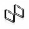 Anello Largo Passacavi per Armadi Rack Nero I-CASE RING-MLXB