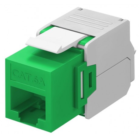 Frutto Keystone RJ45 Cat6A UTP 500MHz Verde IWP-MD C6A/VEW