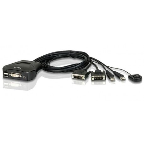 Switch KVM USB DVI a 2 Porte