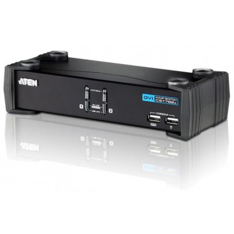 Switch KVM USB DVI a 2 Porte con Audio e Hub USB