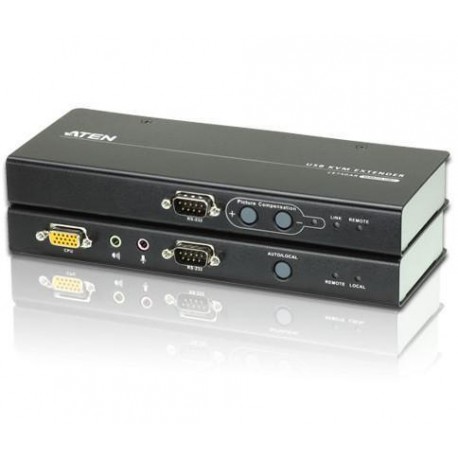 Estensore KVM USB VGA con audio e RS-232 200m